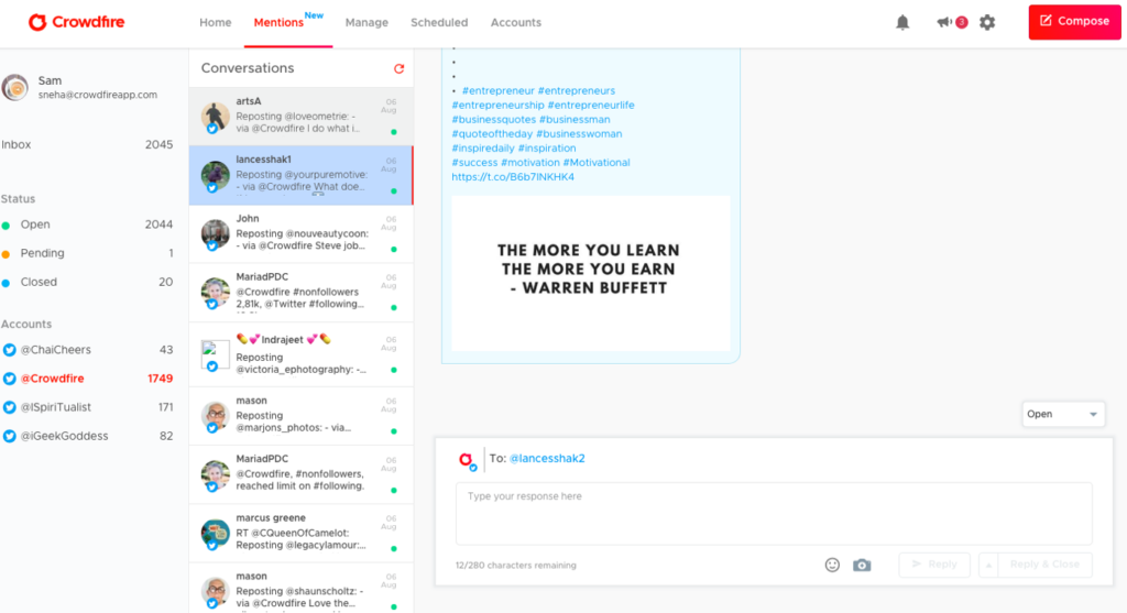 social media management tools