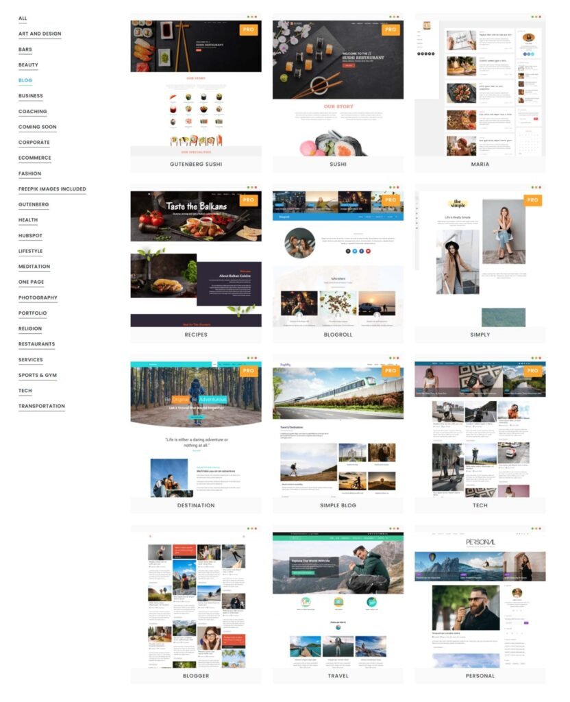 best wordpress themes for bloggers